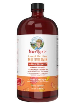 Buy Liquid Morning Multivitamin + Hair Growth (15.22 oz. 450ml) in UAE