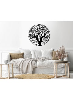 Buy tree Sticker wall decal 80x80 Black in Egypt