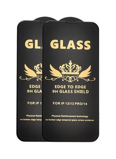 Buy G-Power 9H Tempered Glass Screen Protector Premium With Anti Scratch Layer And High Transparency For Iphone 13 Set Of 2 Pack 6.1" - Black in Egypt