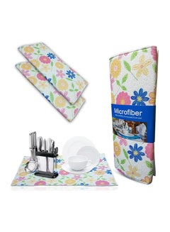 Buy cleaning cloths kitchen towels microfiber cleaning pad Experience the Miracle of Microfiber Elevate Your Cleaning Game Unleash the Power of Microfiber, 50x40CM (Flower) in Egypt