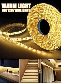 اشتري 5V USB LED Strip Lights 5m-60LEDs  Warm White LED Strip 6000K Dimmable COB LED Strip Light  Flexible USB Strip Light for TV Backlight, Bedroom Cabinet  Kitchen DIY Lighting(Warm Light) في السعودية