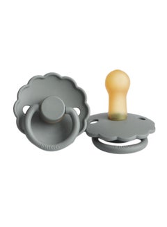 Buy Daisy Latex Baby Pacifier, 6-18 Months, Pack of 1, - French Grey in Saudi Arabia