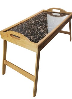 Buy dinner tray arrived  Dinner table 100% beech wood, high quality material Size 60*40 cm Height 31 cm Multi-use in Egypt