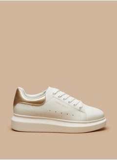 اشتري Women's Solid Casual Shoes Sneakers With Lace-Up Closure في السعودية