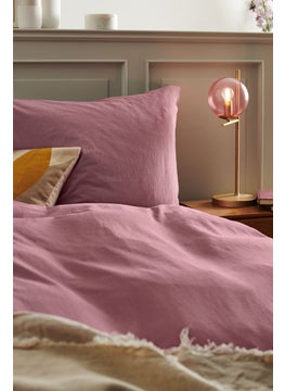 Buy Premium Cotton Duvet Cover Set 135 x 200 cm, Mauve in UAE