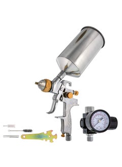 Buy Tcp Global Brand Professional New 2.5Mm Hvlp Spray Gun- Great For High Build Auto Paint Primer - Metal Flake Application And Any Heavy Bodied Paint Or Primer Material -With Air Regulator in UAE