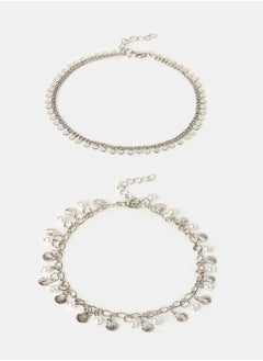 اشتري Pearl Anklet (Pack of 2) في الامارات