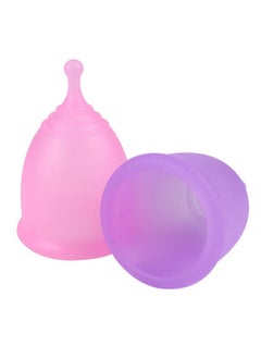 Buy Soft Menstrual Cup Super Soft and Flexible, Reusable Silicone Foldable Sterilizing Cup, Wear for 12 Hours, Easy to Clean Tampon and Pad Alternative 1 Small and 1 Large in Saudi Arabia