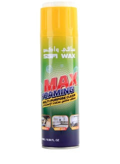 اشتري SAFI WAX SFW 115 Max Foam Multi Purpose Foam Cleaner 450ml Foaming Cleaner For Car & Home في السعودية
