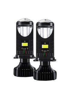 اشتري Car LED Headlights Bulbs All in One Conversion Light Kit H4 80W 6000K White IP68 Waterproof, Pack of 2 في السعودية