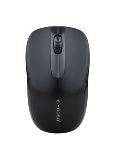 Buy E-1060 Bluetooth Wireless Mouse 4key 3 DPI for Office Work Black in Saudi Arabia