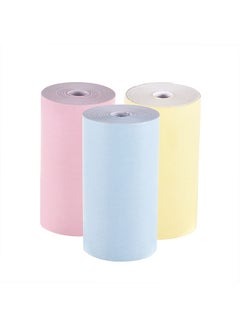Buy Color Thermal Paper Roll 57*30mm (2.17*1.18in) Bill Receipt Photo Paper Clear Printing for PeriPage A6 Pocket Thermal Printer for PAPERANG P1/P2 Mini Photo Printer,  3 Rolls in UAE