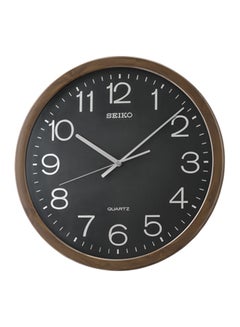 Buy QXA806A Analog Wall Clock - Black/Brown Dial in Egypt