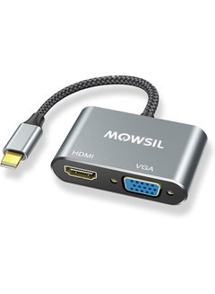 Buy Mini DisplayPort to HDMI VGA Adapter Converter 4K Thunderbolt, Supported Resolution VGA @1080P, HDMI 4K@30Hz, Aluminum Alloy Shell and Quality Nylon Braided Jacket in UAE