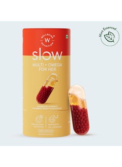 Buy Slow Multi Omega For Her Multivitamin Capsule For Women 60 Capsules in UAE