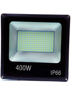 اشتري 400W LED Flood Light Super Bright Outdoor Work Light 1800W Halogen Bulb Equivalent 220V IP66 Waterproof 18000lm 6500K White Color for Garden Yard Warehouse Billboard Garage في الامارات