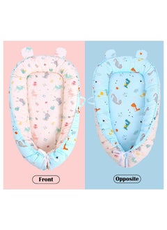 اشتري Soft and Lightweight Portable Design with Printed Bassinet Foldable Crib for Newborn في الامارات