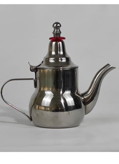 Buy Arabic Style Rustproof Premium Stainless Steel Teapot Mirror Finish Coffee Kettle Easy Pour Spout Tea Kettle with Attached Lid and Ergonomic Handle Induction Compatible Stovetop Safe Teapot 0.3/0.4 L in UAE