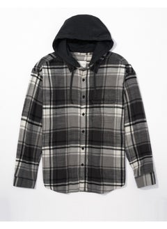 اشتري AE Super Soft Hooded Flannel Shirt في الامارات