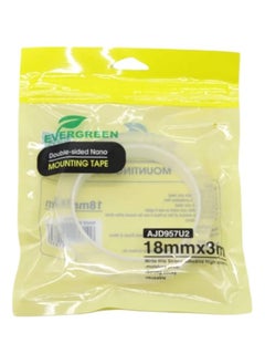 Buy Evergreen 18mm Double Sided Nano Mounting Tape 12mm x 3m - Clear in Egypt