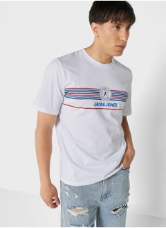 Buy Striped Crew Neck T-Shirt in UAE