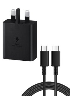 Buy 25W USB C Super Fast Charging Charger with 1 m Cable - Compatible with S24 S23 S22 S21 S20 Ultra, S24+ S23+ S22+ S21+, A53, A15, A 55, A54 - Type C Power Adapter, in Saudi Arabia