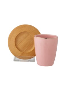 Buy A set of porcelain cups and wooden saucers for tea and espresso in Saudi Arabia