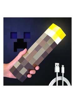 Buy Torch Light with Wall Mountable, 11 Inch LED Night Light, USB Rechargeable for Torch Lamp, Handheld for Nightstand Lamp Kid's Bedroom Living Gaming Room Decoration, for Costume Cosplay Role Play in Saudi Arabia