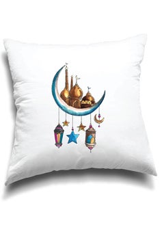 Buy Ramadan Mubarak Decorative Throw Pillows - Perfect for Ramadan Decoration - Living Room - Bedroom Decor - Ramadan Pillow Covers in UAE