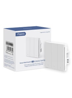 اشتري Aqara Smart Wall Switch H1 No Neutral, Triple Rocker في الامارات