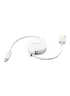 Buy High Tech USB Retractable Cable White in UAE