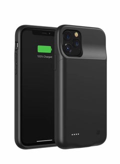 Buy Wireless Battery Case Cover 4800mAh For Apple iPhone 11 Pro Black in UAE