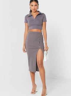 Buy High Waist Bodycon Skirt in UAE