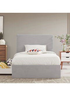 Buy Danube Home Wesley Teen Single Bed With Drawers Sturdy Modern Design Wooden Single Bed Frame Furniture L 218 x W 130 x H 121 cm Dark Grey in UAE