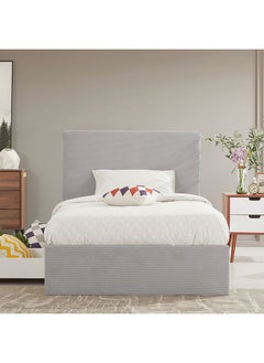 اشتري Danube Home Wesley Teen Single Bed With Drawers Sturdy Modern Design Wooden Single Bed Frame Furniture L 218 x W 130 x H 121 cm Dark Grey في الامارات