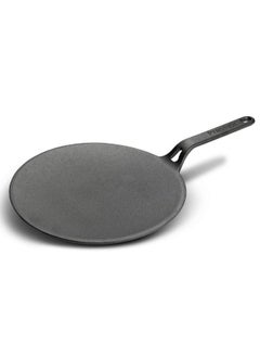 اشتري Prestige Cast Iron Curved Tawa 28 cm | Induction Cast Iron Tawa Pan for Roti/Chapati/Dosa  with Stick Handle | Pre-Seasoned Cast Iron Cookware PR48884 في الامارات