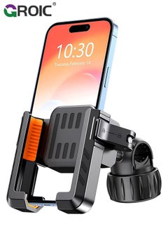 اشتري Motorcycle Phone Holder, Bicycle Phone Mount 360°Rotate, Bike Phone Holder Handlebar Suitable for iPhone & Android Smartphones from 4.5-7.0 Inches في السعودية