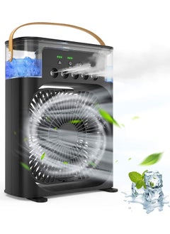 Buy Portable Air Conditioners,Mini Evaporative Air Cooler,700ml Evaporative Air Cooler 3 Speeds,USB Personal Air Conditioner with 7 LED Light in UAE