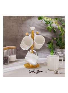 اشتري Princess 5 Piece Porcelain Mug Set White Porcelain Fancy Premium Porcelain Modern Houseware Coffee And Tea Mug White في الامارات