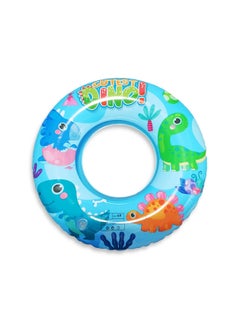 Buy Dino Swimming Ring Inflatable Waist Float, Blue Medium Size"70cm" Float Boat Fun Water Toys ForBoys&Girls in Egypt