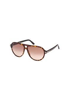 اشتري Men's Pilot Shape Acetate Sunglasses FT093252F59 Lens Size: 59 Millimeter - Dark Havana في السعودية