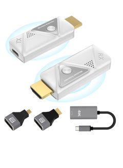 Buy HDMI Wireless Transmitter and Receiver, Wireless HDMI Extender, 2.4G/5G HDMI Wireless Transmission, Plug & Play, for Streaming Video and Audio to the Monitor of Laptop/PC/TV Box/Projector in UAE