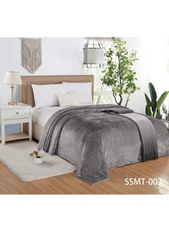 Buy 1 Piece Soft Bed Polyester Blanket king Size 200*220 cm in Saudi Arabia