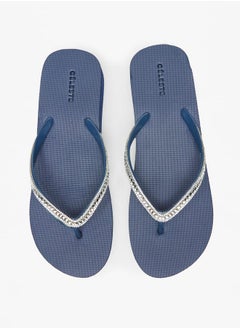 Buy Womens Embellished Thong Slippers in UAE