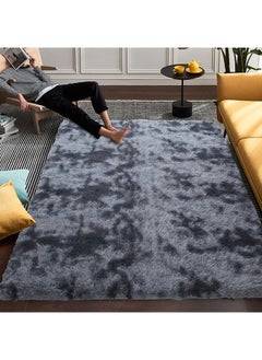 اشتري Area Rug for Bedroom Soft Fluffy Non-Slip Dark Gray Rug Large Tie-Dyed Area Rugs for Living Room Indoor Modern Plush Carpet for Kids Room, Nursery Room, Fuzzy Plush Rug for Dorm  Deep Grey في السعودية