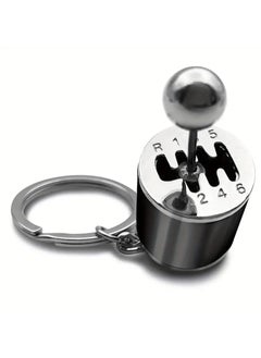 اشتري Manual Gearbox Keychain, Mini Gear Shift Stick Keyring, Cool Car Gear Shifter Keychain, Car Key Accessories (black) في السعودية