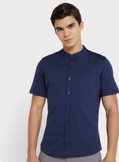Buy Mens Knitted Fab Half Sleeve Shirt in UAE