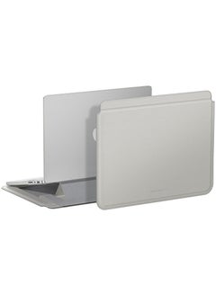 Buy Matte PRO MAG Sleeve with Stand Case Cover for Macbook PRO 14/13 inch and Macbook Air 13.6/13 inch - Gray in UAE