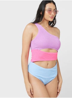 Buy Colorblock Detail Swimsuit in Saudi Arabia