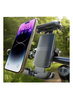 Buy Motorcycle Bike Phone Mount, Upgrade Phone Holder for Bicycle, 360° Rotatable Handlebar Cell Phone Clamp for Motorcycle Bike Bicycle Scooter, Compatible with iPhone 15 Pro Plus Max for Samsung All in Saudi Arabia